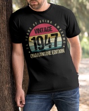 Vintage 1947 Quarantine Edition Birthday Classic T-Shirt apparel-classic-tshirt-lifestyle-front-51