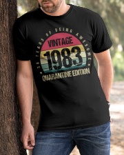 Vintage 1983 Quarantine Edition Birthday Classic T-Shirt apparel-classic-tshirt-lifestyle-front-51