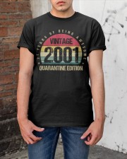 Vintage 2001 Quarantine Edition Birthday Classic T-Shirt apparel-classic-tshirt-lifestyle-31