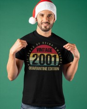 Vintage 2001 Quarantine Edition Birthday Classic T-Shirt apparel-classic-tshirt-lifestyle-front-85