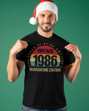 Vintage 1986 Quarantine Edition Birthday Classic T-Shirt apparel-classic-tshirt-lifestyle-front-85