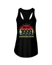 Vintage 1999 Quarantine Edition Birthday Ladies Flowy Tank tile