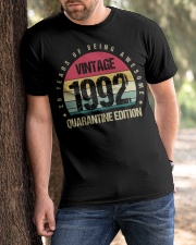 Vintage 1992 Quarantine Edition Birthday Classic T-Shirt apparel-classic-tshirt-lifestyle-front-51
