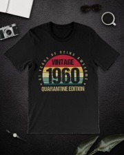 Vintage 1960 Quarantine Edition Birthday Classic T-Shirt lifestyle-mens-crewneck-front-16