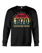 Vintage 1970 Quarantine Edition Birthday Crewneck Sweatshirt tile