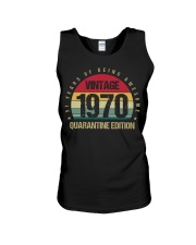 Vintage 1970 Quarantine Edition Birthday Unisex Tank tile