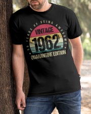 Vintage 1962 Quarantine Edition Birthday Classic T-Shirt apparel-classic-tshirt-lifestyle-front-51