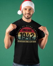 Vintage 1942 Quarantine Edition Birthday Classic T-Shirt apparel-classic-tshirt-lifestyle-front-85