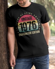 Vintage 1976 Quarantine Edition Birthday Classic T-Shirt apparel-classic-tshirt-lifestyle-front-51