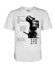 7 5 3 Code of a Warrior V-Neck T-Shirt thumbnail