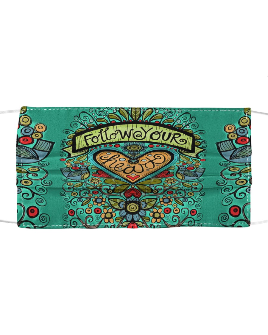 Flower Your Heart Cloth face mask
