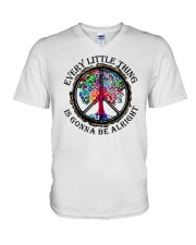Every little thing gonna be all right V-Neck T-Shirt thumbnail