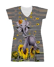 Elephant Sunflower All-over Dress thumbnail