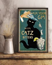 Mix your Gin with Catz bitters Black cat 16x24 Poster lifestyle-poster-3