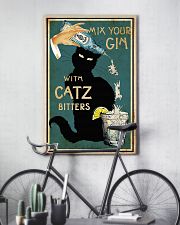 Mix your Gin with Catz bitters Black cat 16x24 Poster lifestyle-poster-7