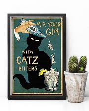 Mix your Gin with Catz bitters Black cat 16x24 Poster lifestyle-poster-8