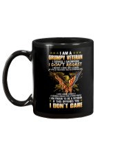 I Am A Grumpy Veteran I Don't Care cr Mug back