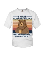 Camping I Hate Morning People Youth T-Shirt tile