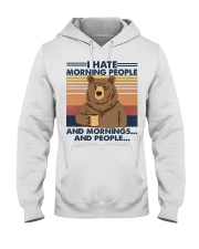 Camping I Hate Morning People Hooded Sweatshirt front