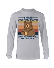 Camping I Hate Morning People Long Sleeve Tee tile
