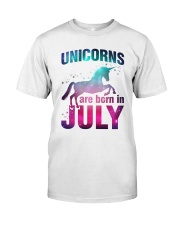 Unicorns Are Born in July T-Shirt Gift For July Qu Premium Fit Mens Tee thumbnail