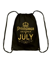 Princesses Are Born in July T-shirt Funny Birthday Drawstring Bag thumbnail