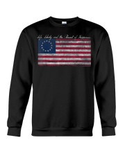Life Liberty and the Pursuit of Happiness Flag Crewneck Sweatshirt thumbnail