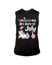 Unicorns Are Born in July T-Shirt Cute Unicorn Bi Sleeveless Tee thumbnail