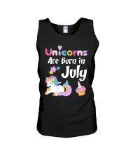 Unicorns Are Born in July T-Shirt Cute Unicorn Bi Unisex Tank thumbnail