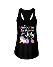 Unicorns Are Born in July T-Shirt Cute Unicorn Bi Ladies Flowy Tank thumbnail