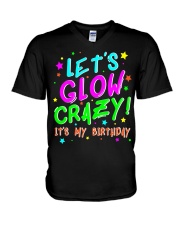 Glow Party Birthday TShirt Funny Cute B-Day Party V-Neck T-Shirt tile