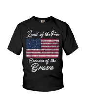 Patriotic Betsy Ross American Flag Shirt with 13 S Youth T-Shirt thumbnail