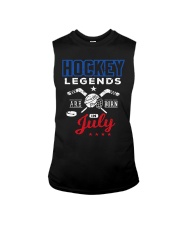 Hockey Legends Are Born In July Birthday Gift T-sh Sleeveless Tee thumbnail