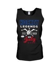Hockey Legends Are Born In July Birthday Gift T-sh Unisex Tank thumbnail