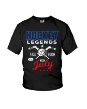 Hockey Legends Are Born In July Birthday Gift T-sh Youth T-Shirt thumbnail