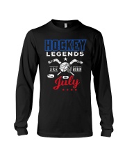 Hockey Legends Are Born In July Birthday Gift T-sh Long Sleeve Tee thumbnail