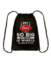Mens Funny Truck Driver Shirt - My Peter is So Big Drawstring Bag thumbnail