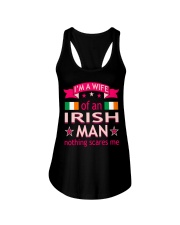 Wife Of Irish Man Nothing Scares Me Valentine Tees Ladies Flowy Tank thumbnail