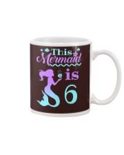 Girls 6th Birthday Shirt - This Mermaid is 6 Mug tile