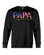 Mens Mens Papa The Veteran The Myth The Legend Crewneck Sweatshirt thumbnail