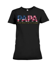 Mens Mens Papa The Veteran The Myth The Legend Premium Fit Ladies Tee thumbnail