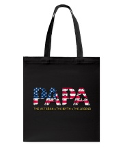 Mens Mens Papa The Veteran The Myth The Legend Tote Bag thumbnail