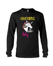 Unicorns Are Born In July Unicorn Birthday Gift Te Long Sleeve Tee thumbnail