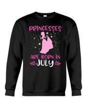 Princesses Are Born in July Shirt Birthday Girl T- Crewneck Sweatshirt thumbnail