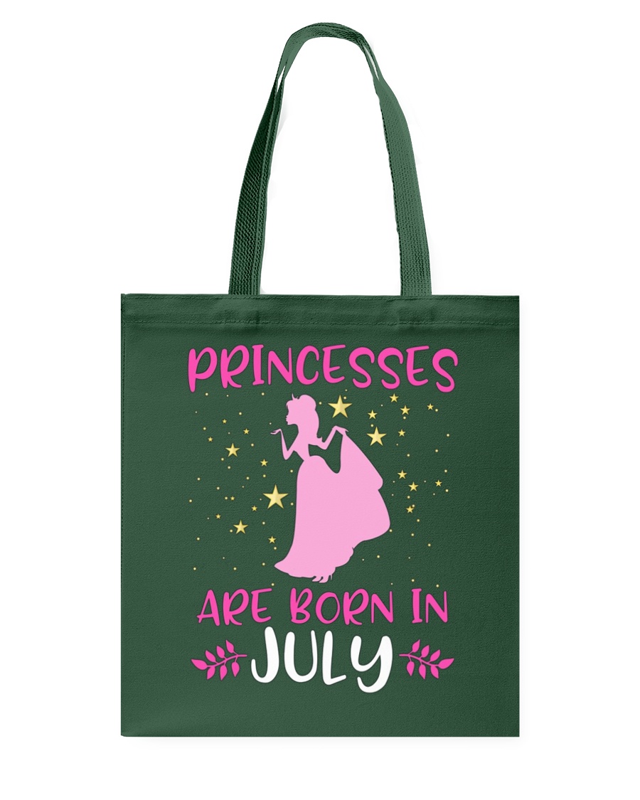 Princesses Are Born in July Shirt Birthday Girl T- Tote Bag