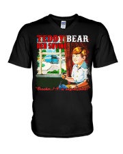 IS ANYONE THERE V-Neck T-Shirt thumbnail