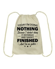 Today I'm doing nothing Drawstring Bag tile