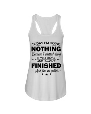 Today I'm doing nothing Ladies Flowy Tank tile