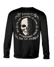 He Whispered Back I am the Storm - Skull Crewneck Sweatshirt thumbnail