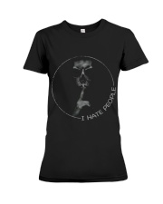 I Hate People - Skull Premium Fit Ladies Tee thumbnail